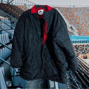 Nike Puffer Jacket Size XXL Black & Red